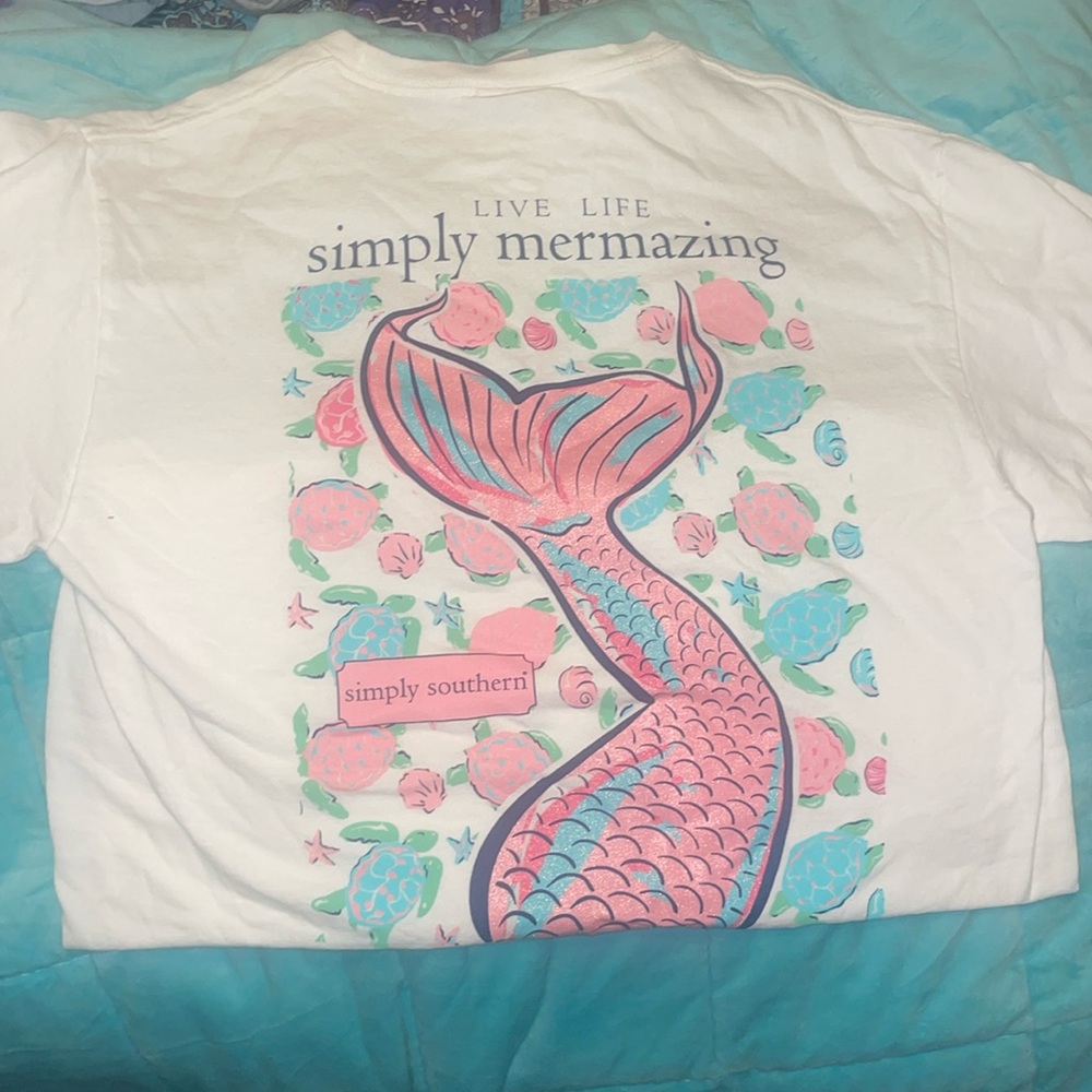 Simply Southern Mermaid Tee- Medium